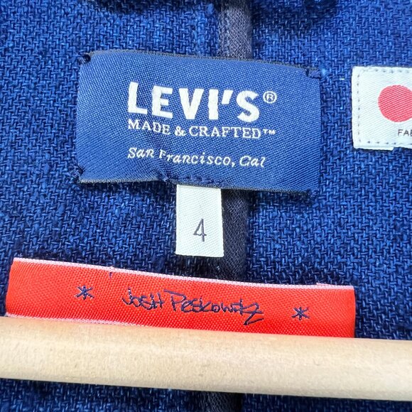 Rare Levi's Made & Crafted Women Barn Jacket Sz 4 Japanese Denim Josh Peskowitz - Picture 5 of 16